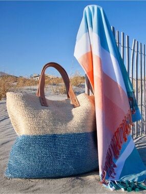Kassatex Palomino Beach Bag | Blue